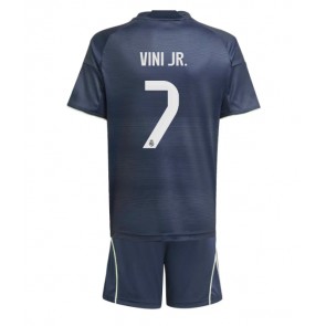 Real Madrid Vinicius Junior #7 Udebanetrøje Børn 2025-26 Kortærmet (+ Korte bukser)